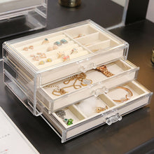 Load image into Gallery viewer, M 12 grids gray ring  storage trays high quality grey velvet jewelry ring display storage tray C171-2