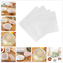 Load image into Gallery viewer, 6pcs/set Silicone Lids Durable Reusable Food Save Cover Heat Resisting Fits All Sizes and Shapes of Containers