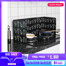 Load image into Gallery viewer, Cactus Printed Aluminum Foil Oil Block Oil Barrier Stove Cook Anti-Splashing Oil Baffle Heat Utensils Kitchen Insulation