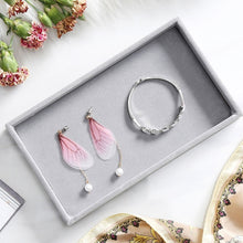 Load image into Gallery viewer, M 12 grids gray ring  storage trays high quality grey velvet jewelry ring display storage tray C171-2